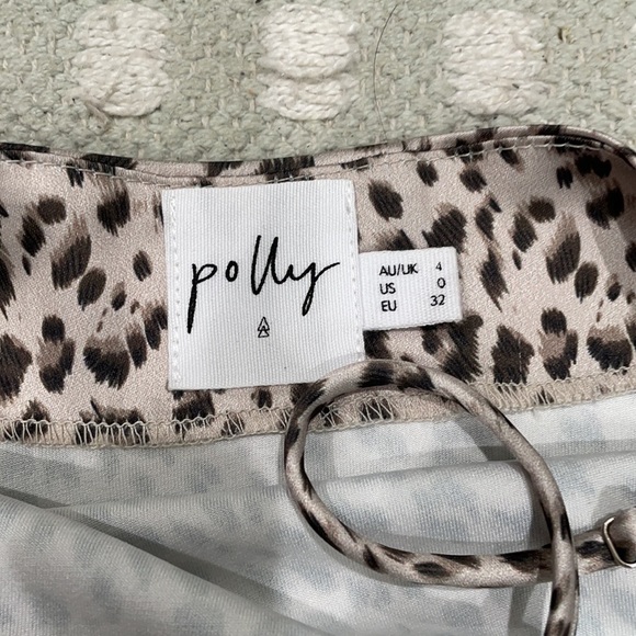 Princess polly satin cheetah print slip dress - Picture 2 of 2